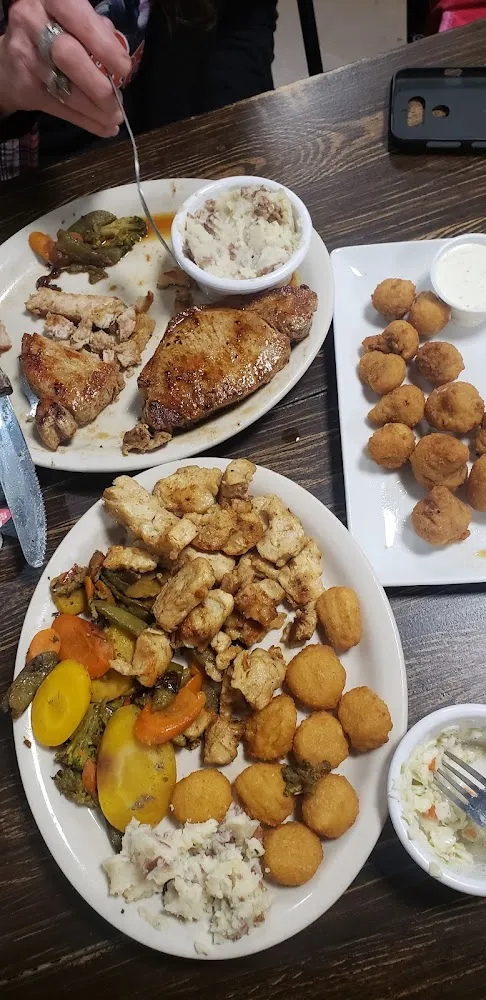 Grilled Chicken Tips Grilled Veggies Corn Nuggets